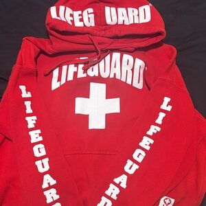 Red Lifeguard Women's Sweater